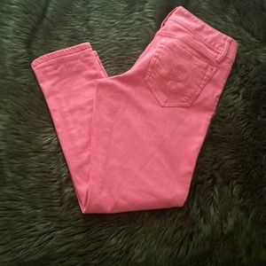 low rise women’s size 6 pink jeans